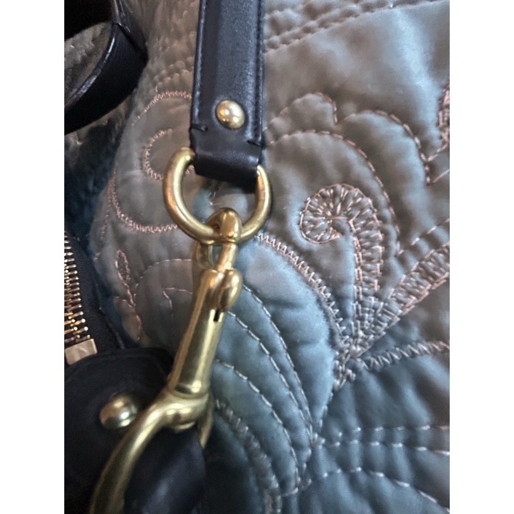 Coach Campbell Buckle Hobo Black Leather Shoulder Bag  Brass Hardware - Picture 14 of 14